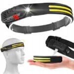 LATARKA CZOŁOWA LED CZUJNIK RUCHU CZOŁÓWKA AKUMULATOR USB