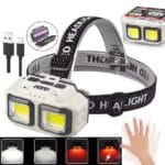 LATARKA CZOŁOWA LED CZOŁÓWKA CZUJNIK RUCHU AKUMULATOR USB