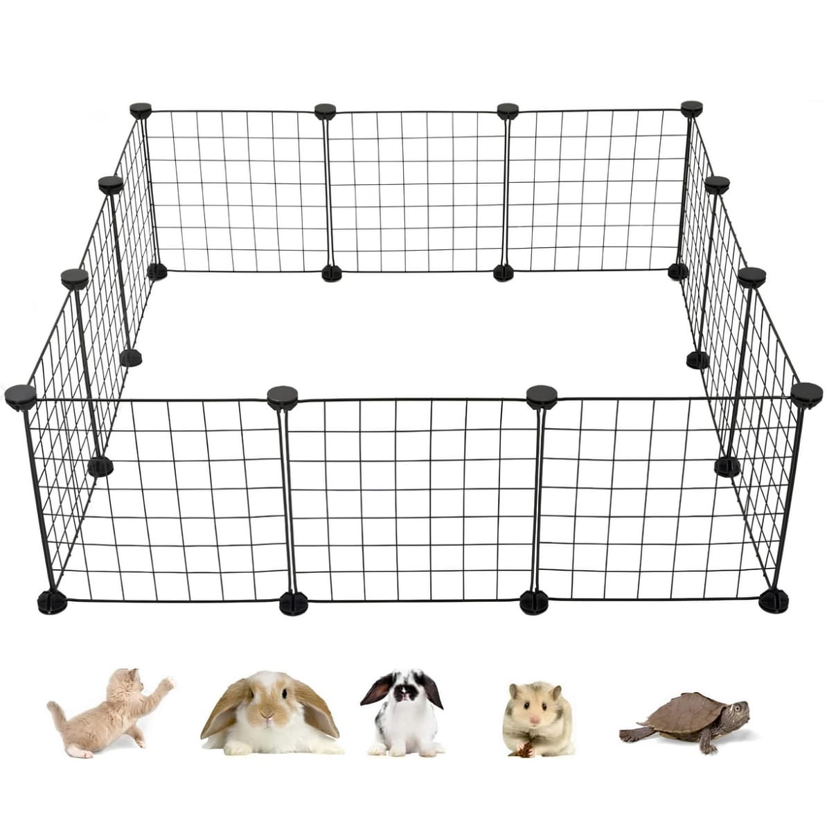 KOJEC KLATKA WYBIEG ZAGRODA DLA KRÓLIKÓW ŚWINKI KOTA PSA SZCZENIĄT 90X90CM
