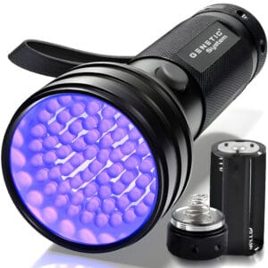 LATARKA TAKTYCZNA AKUMULATOROWA SZPERACZ UV LED DO KLIMATYZACJI BURSZTYNU