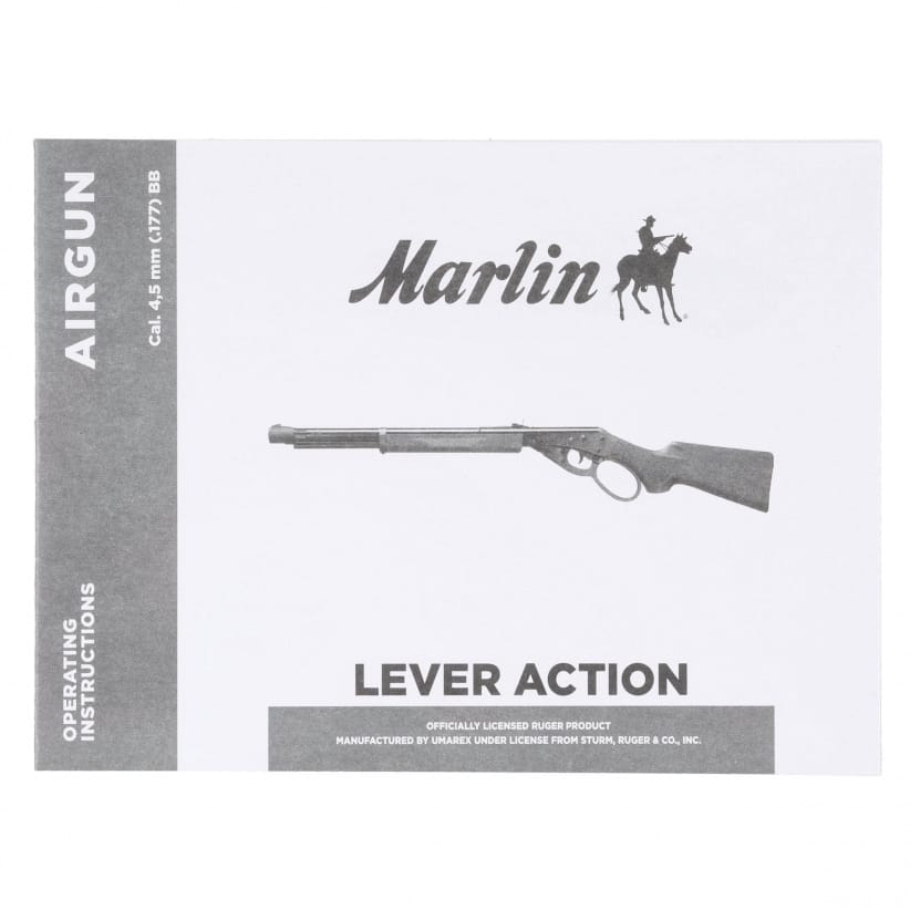 WIATRÓWKA KARABIN MARLIN LEVER ACTION 4,5 MM BB CZARNA EKP<17J - obrazek 11