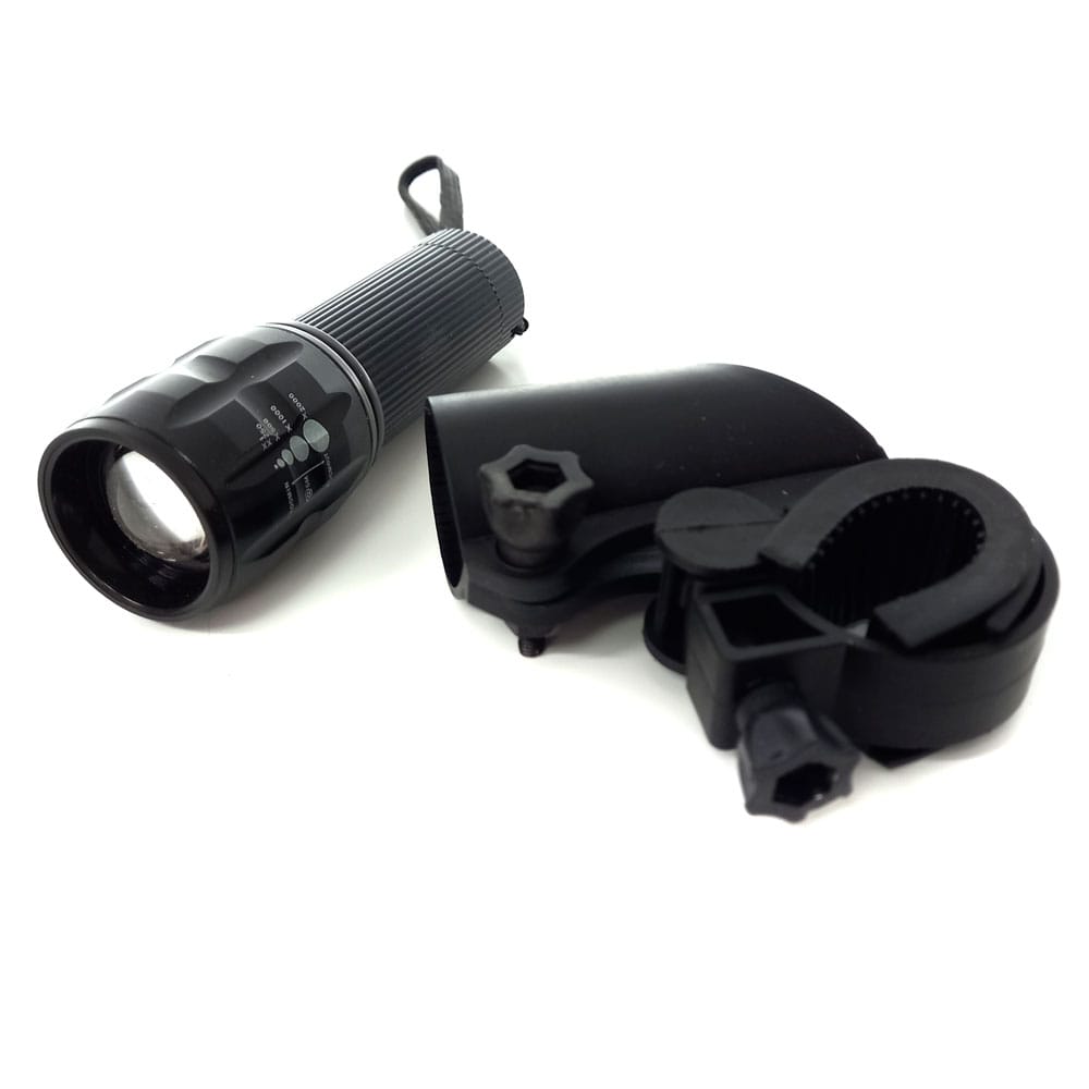 LAMPKA ROWEROWA OŚWIETLENIE ROWEROWE LED + UCHWYT - obrazek 2