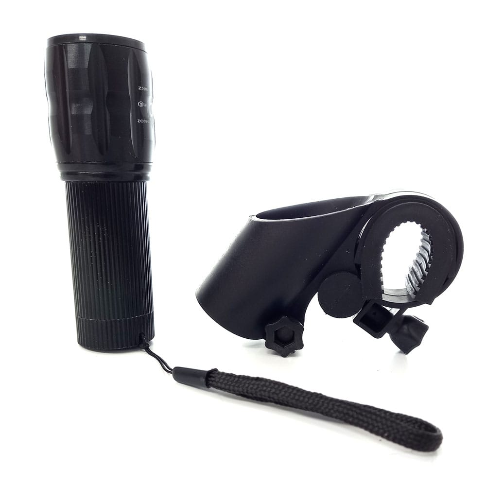 LAMPKA ROWEROWA OŚWIETLENIE ROWEROWE LED + UCHWYT - obrazek 3