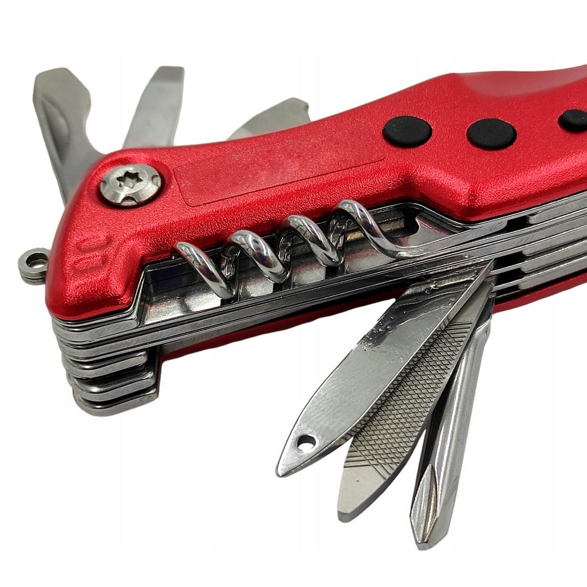 MULTITOOL SCYZORYK LATARKA NARZĘDZIE WIELOFUNKCYJNE SURVIVAL ETUI 12W1 - obrazek 8
