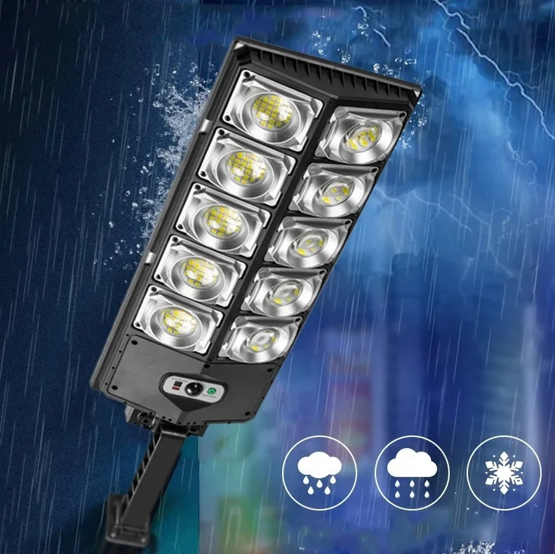 LAMPA SOLARNA ULICZNA Z CZUJNIKIEM ZMIERZCHU RUCHU 300 LED 1500W - obrazek 2