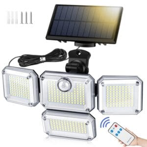 LAMPA SOLARNA LED ZEWNĘTRZNA CZUJNIK RUCHU ZMIERZCHU SMD PILOT IP65 4W1