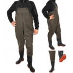 WODERY SPODNIOBUTY SPODNIE WĘDKARSKIE SZELKI WODOODPORNE ROZMIAR 45