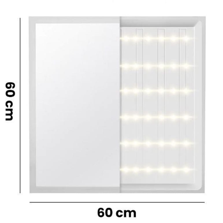 PLAFON LED PANEL NATYNKOWY NIEMRUGAJĄCY BIAŁY CCD NEUTRALNY 60X60CM 60W - obrazek 4