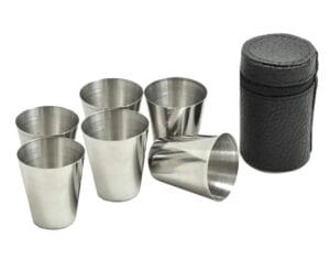 KIELISZKI TURYSTYCZNE 6szt. STAL