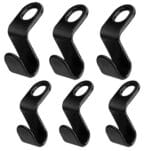 HACZYKI NA WIESZAK 6SZT CZARNE