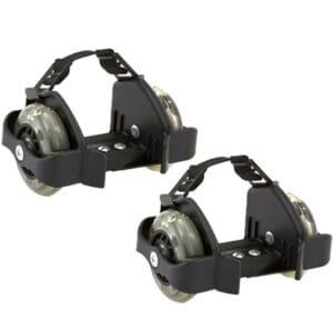 WROTKI ROLKI ŚWIECĄCE NA BUTY BLAC