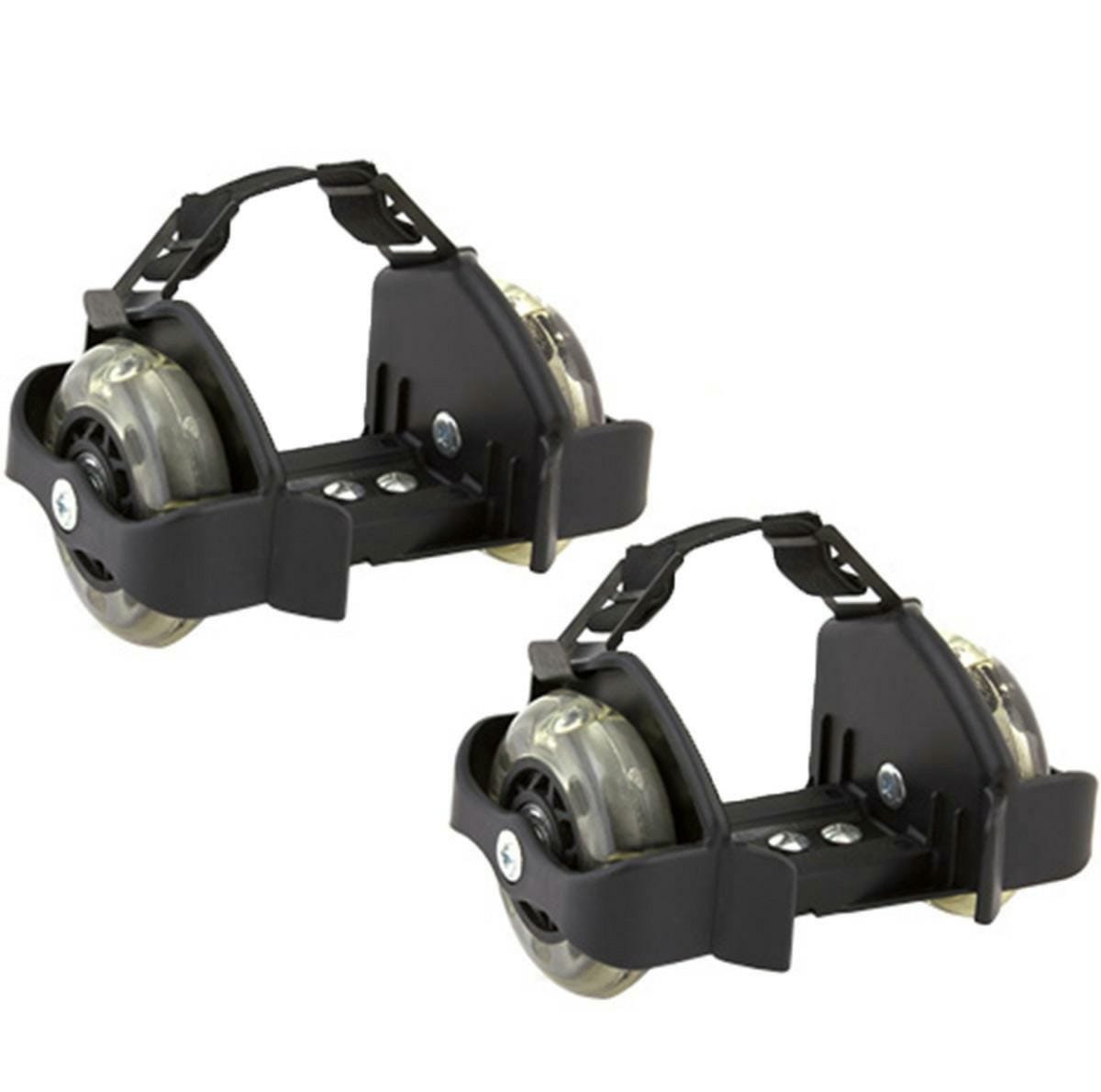 WROTKI ROLKI ŚWIECĄCE NA BUTY BLAC