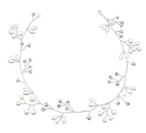 ŚLUBNA GAŁĄZKA DIADEM TIARA 50CM
