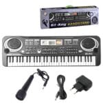 KEYBOARD ORGANY Z MIKROFONEM 61KL