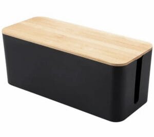 ORGANIZER NA KABLE LISTWY CZARNY