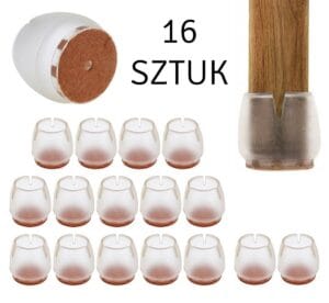 NAKŁADKI NOGI MEBLE 16SZT 25-29MM