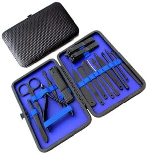 ZESTAW DO MANICURE NIEBIESKI