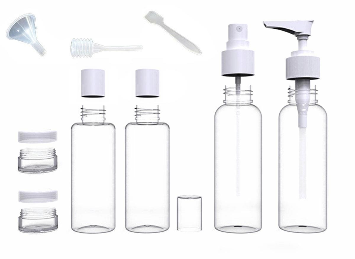 POJEMNIKI NA KOSMETYKI 9 SZT CLEAR