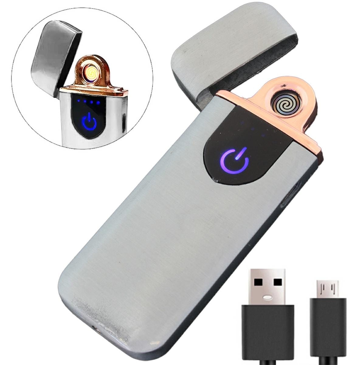 ZAPALNICZKA USB SILVER