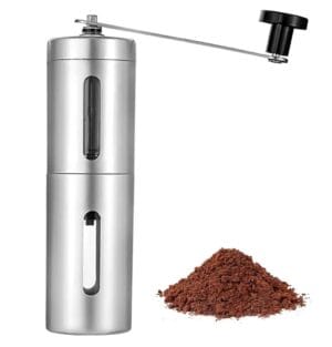 MŁYNEK DO KAWY SREBRNY