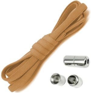 SZNUROWADŁA BEZ WIĄZANIA BRĄZOWE