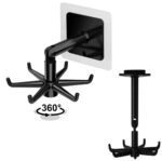 WIESZAK KUCHENNY OBROTOWY CZARNY