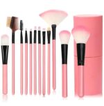 ZESTAW PĘDZLI 12SZT RÓŻ