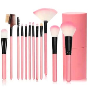 ZESTAW PĘDZLI 12SZT RÓŻ