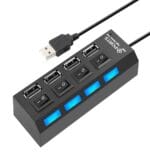 HUB 4xUSB AKTYWNY Z WYŁĄCZNIKAMI