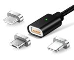 MAGNET. KABEL MICRO USB 3w1 CZARNY