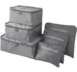 ORGANIZER PODRÓŻNY 6 SZT GREY