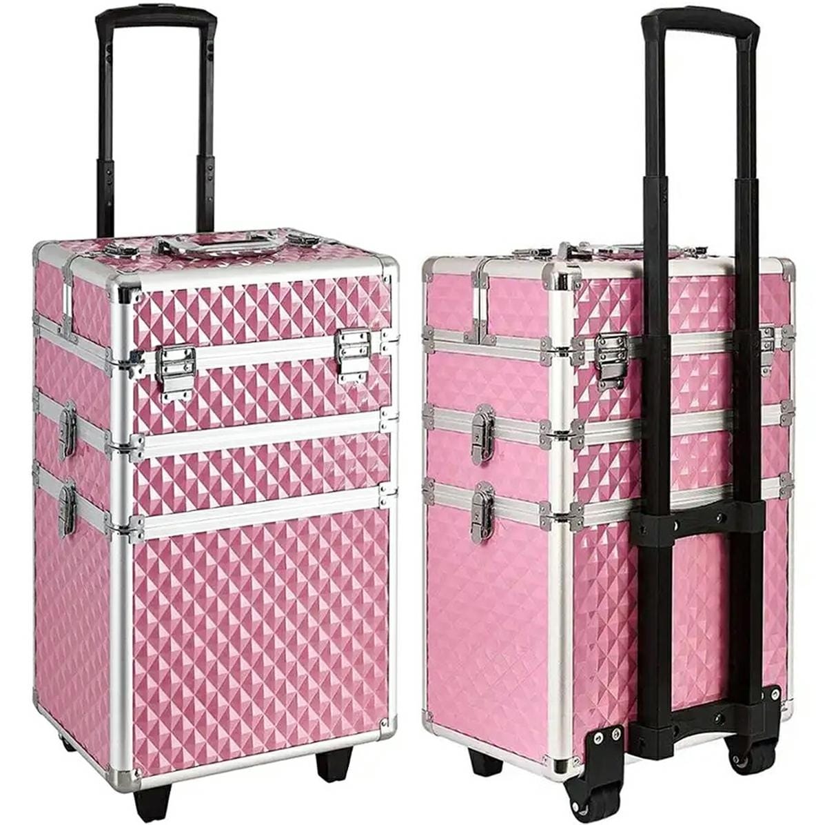 KUFER NA KÓŁKACH 3w1 61X36X25 PINK