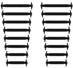 SZNUROWADŁA SILIKONOWE BEZ WIĄZANIA 16SZT BLACK