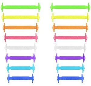 SZNUROWADŁA SILIKONOWE BEZ WIĄZANIA RAINBOW