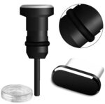 ZAŚLEPKA PRZECIW KURZOWI USB-C 2SZT BLACK