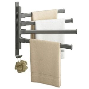 UCHWYT NA RĘCZNIK RUCHOME RAMIONA SZARY