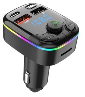 TRANSMITER BLUETOOTH SAMOCHODOWY RGB