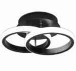 LAMPA ŻYRANDOL PLAFON LED CZARNA