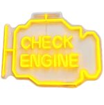 CHECK ENGINE NEON LED 30x22