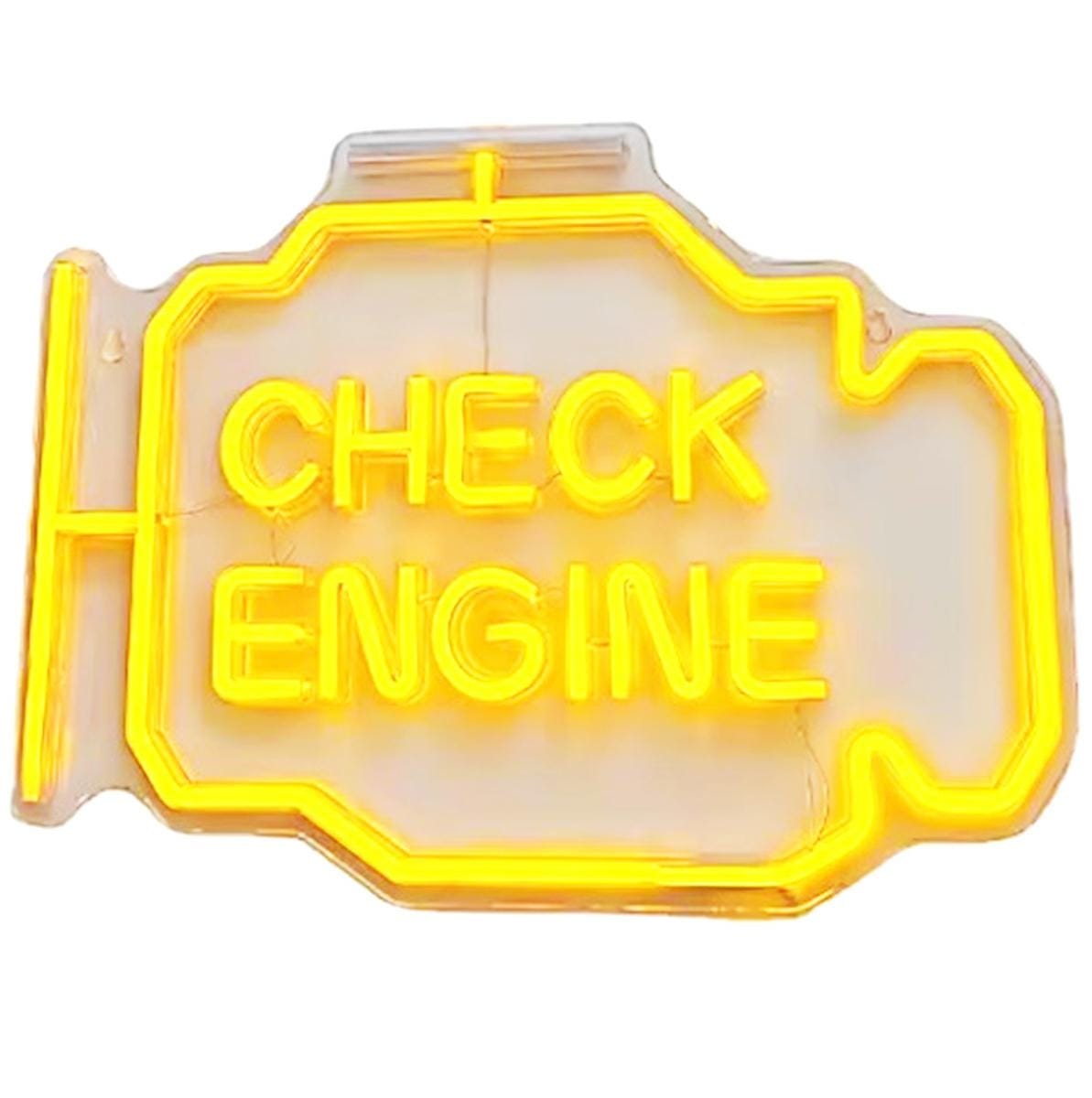 CHECK ENGINE NEON LED 30x22