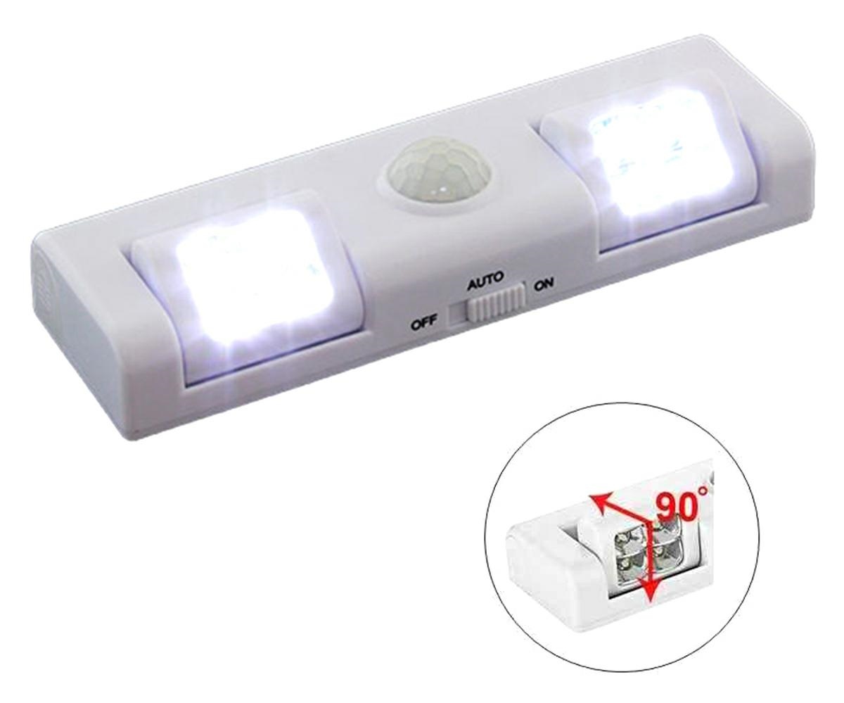 LAMPKA 8 LED CZUJNIK RUCHU BIAŁA