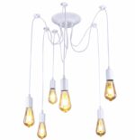 LAMPA SUFITOWA 6 RAMION BIAŁA