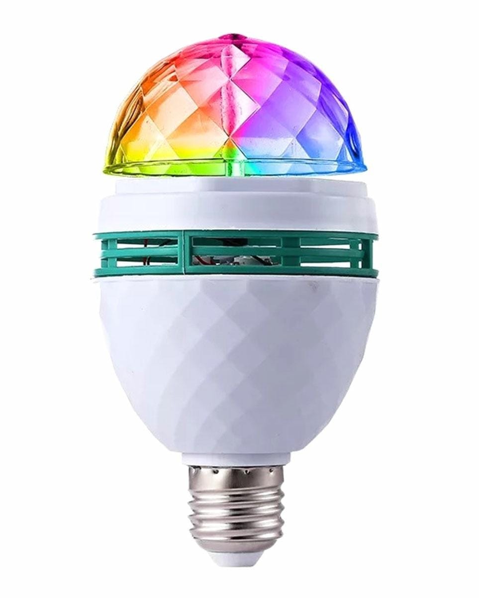 DISCO ŻARÓWKA LED RGB E27
