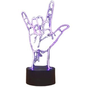 LAMPKA NOCNA RĘKA 3D LED