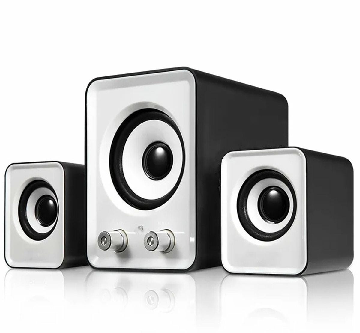 GŁOŚNIKI 2.1 ZASILANE Z USB BIAŁE