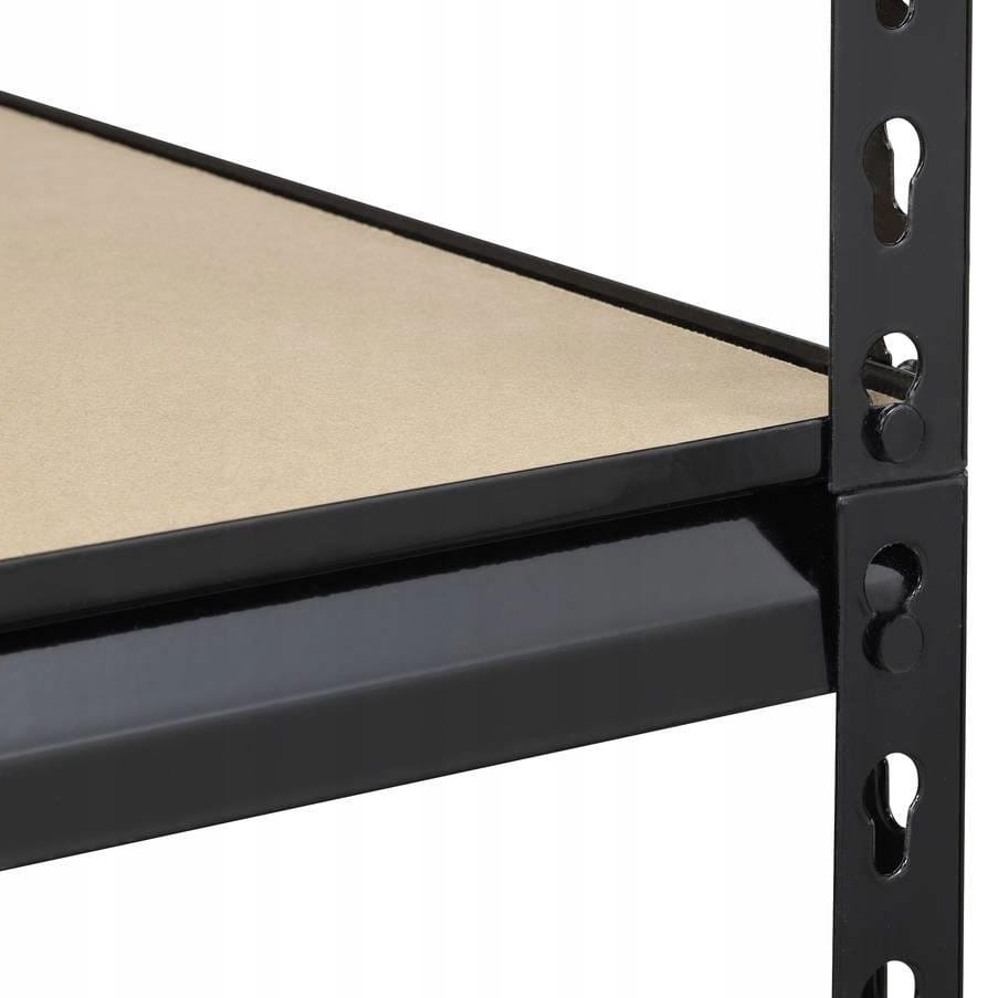 REGAŁ METALOWY MAGAZYNOWY GARAŻOWY CZARNY 5 PÓŁEK 875KG 180X90X30 PREMIUM - obrazek 5