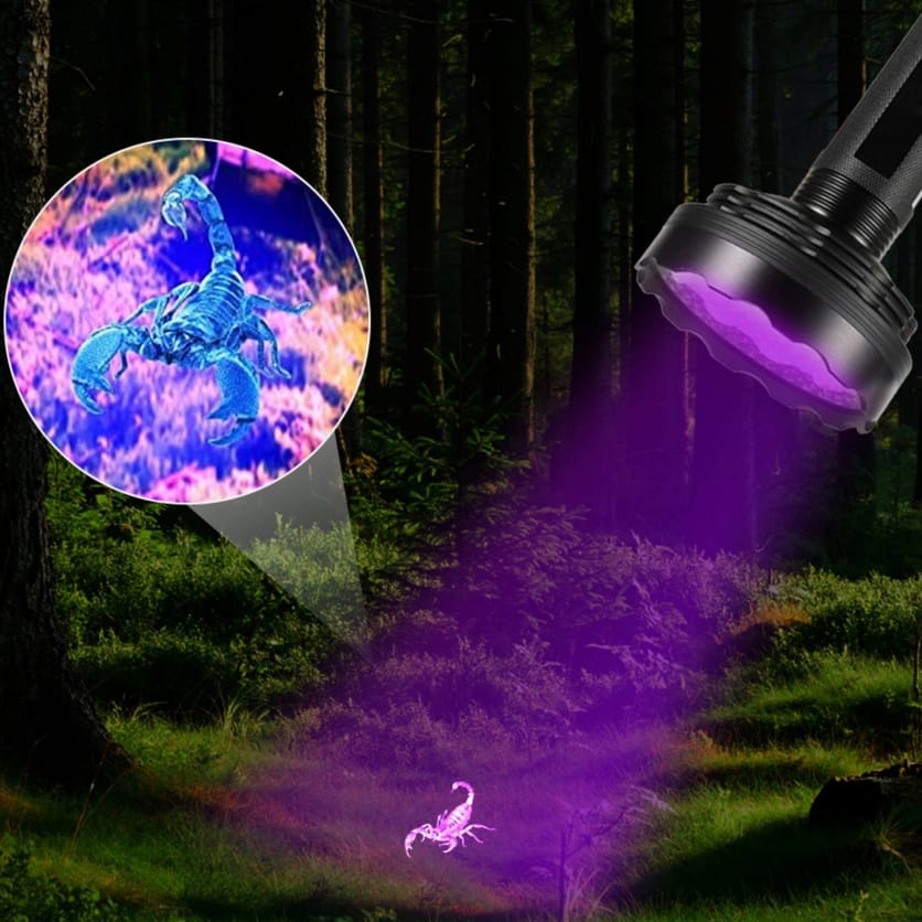LATARKA TAKTYCZNA AKUMULATOROWA SZPERACZ UV LED DO KLIMATYZACJI BURSZTYNU USB 128LED - obrazek 6