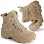 BUTY TREKKINGOWE TAKTYCZNE WOJSKOWE WODOODPORNE KHAKI ROZMIAR 44