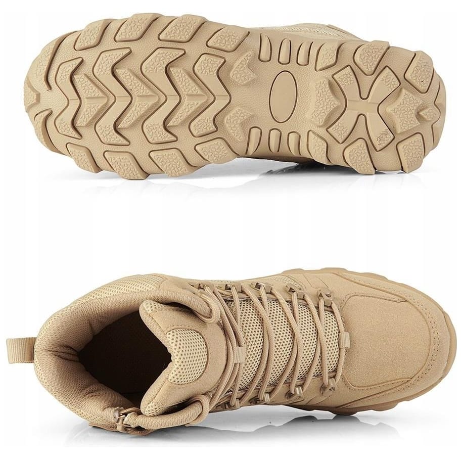 BUTY TREKKINGOWE TAKTYCZNE WOJSKOWE WODOODPORNE KHAKI ROZMIAR 44 - obrazek 2