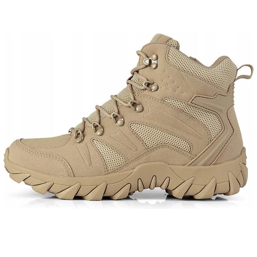 BUTY TREKKINGOWE TAKTYCZNE WOJSKOWE WODOODPORNE KHAKI ROZMIAR 44 - obrazek 3